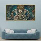 Vintage Look Ganesh Wall Poster – Decorative Spiritual Art